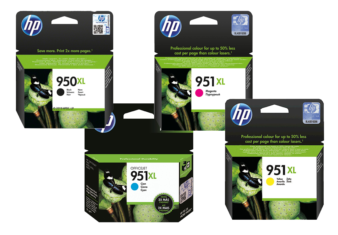 Original HP C2P43AE | 950XL + 951XL Tinte BK/C/M/Y Spar Set XL