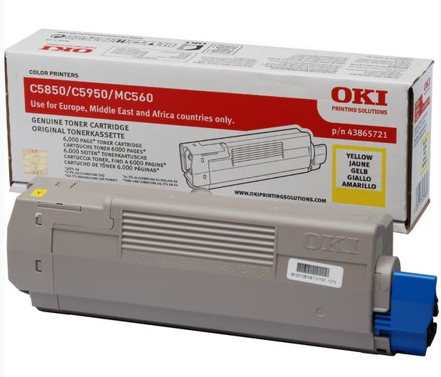 Original OKI 43865721 Toner Gelb ( A-Ware )