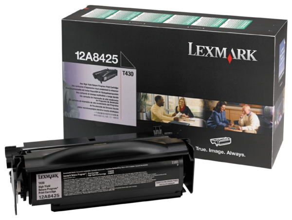 Original Lexmark 12A8425 Toner Schwarz XL