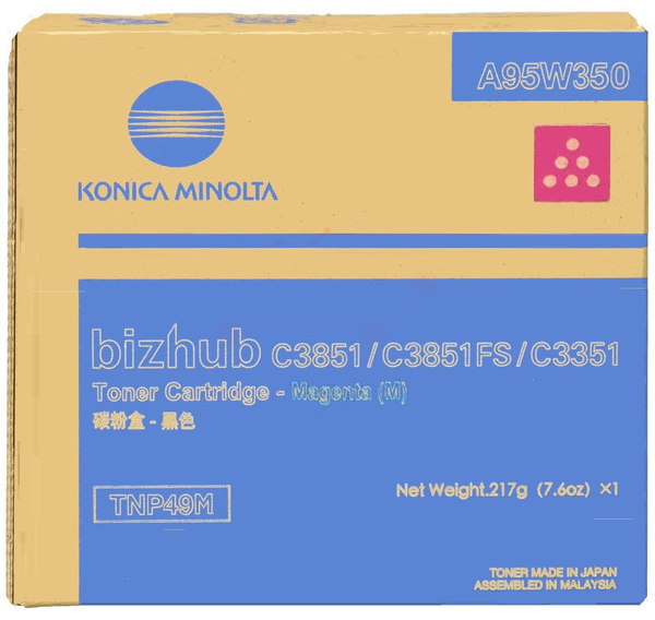 Original Konica Minolta TNP49M | A95W350 Toner Magenta