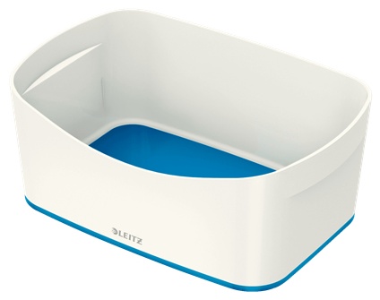 Leitz Aufbewahrungsbox MyBox | 3 l | 24,6 x 16 x 9,8 cm | Perlweiß/Blau