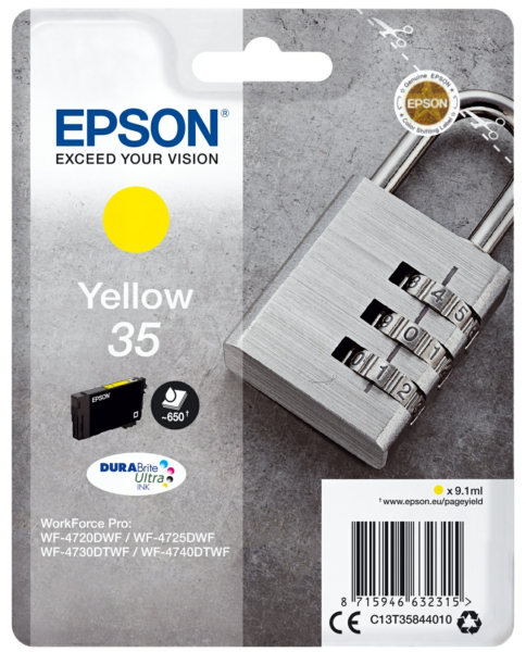 Original Epson 35 | C13T35844010 Tinte Gelb