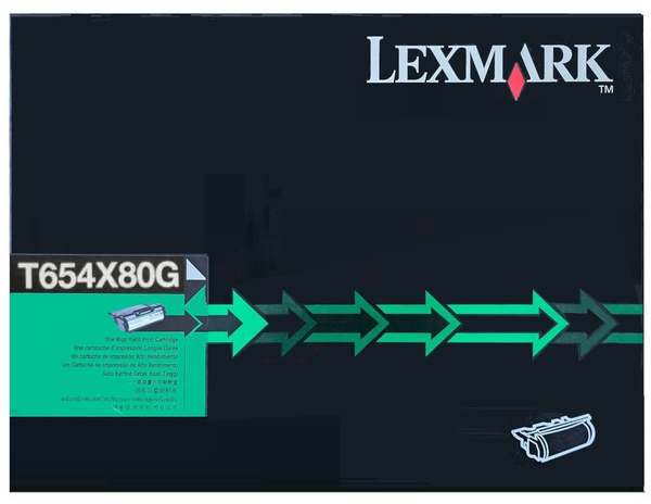 Original Lexmark T654X80G Toner Schwarz XXL