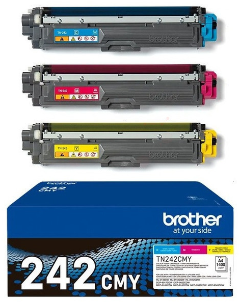 Original Brother TN242CMY Toner CMY Value Pack | 3 Stück