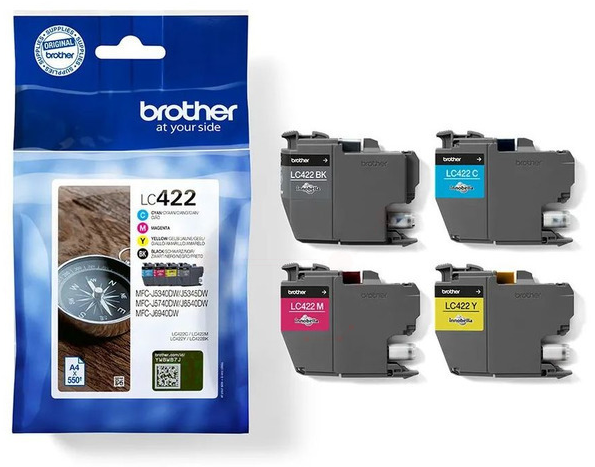 Original Brother LC422VAL Tinte Spar Set | 4er-Set