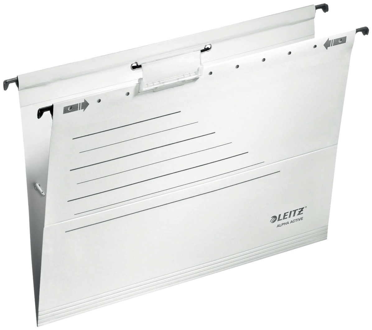 Leitz Hängemappe ALPHA | DIN A4 | Karton | Weiß | 5er-Pack