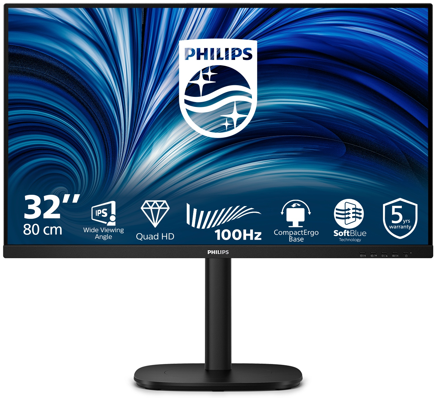 Philips 3000 series | 32B2N3500/00 Monitor 31,5 zoll | 80 cm | WQHD | 2560 x 1440 | Schwarz