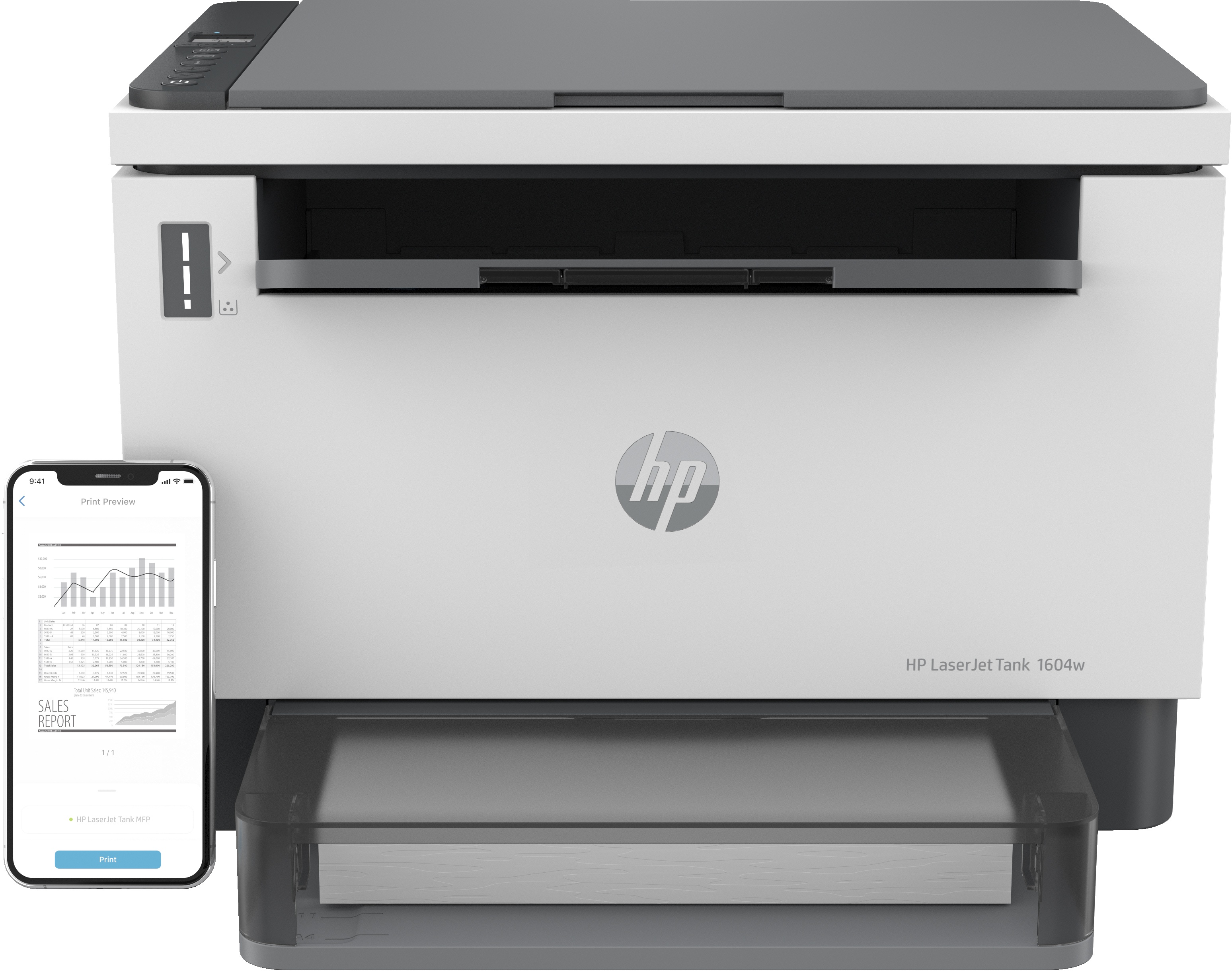 HP LaserJet Tank 1604w S/W Laser Multifunktionsdrucker | A4 | 22 S./Min | WLAN