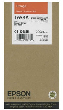 Original Epson T653A | C13T653A00 Tintenpatrone Orange ( 2020 - 2023 )