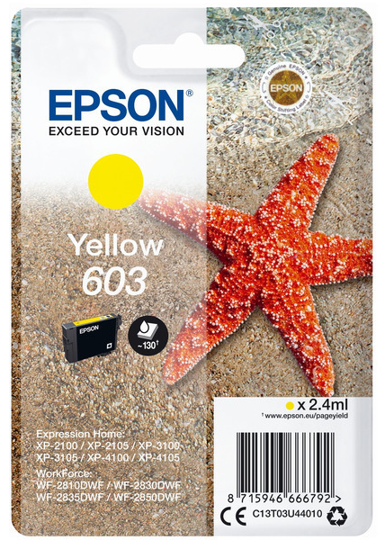 Original Epson 603 | C13T03U44010 Tinte Gelb