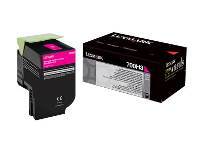Original Lexmark 700H3 | 70C0H30 Toner Magenta XL ( A-Ware )