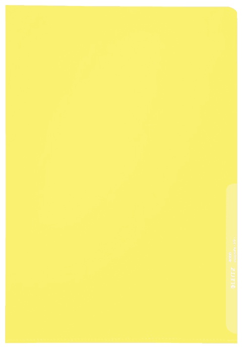 Leitz Sichthülle 4000 | DIN A4 | genarbt | 0,13 mm | Gelb | 100er-Pack