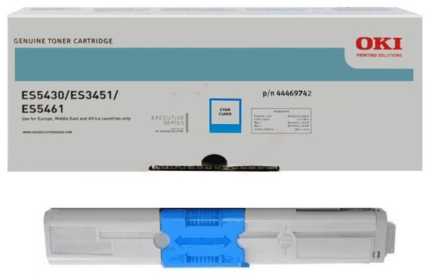 Original OKI 44469742 Toner Cyan