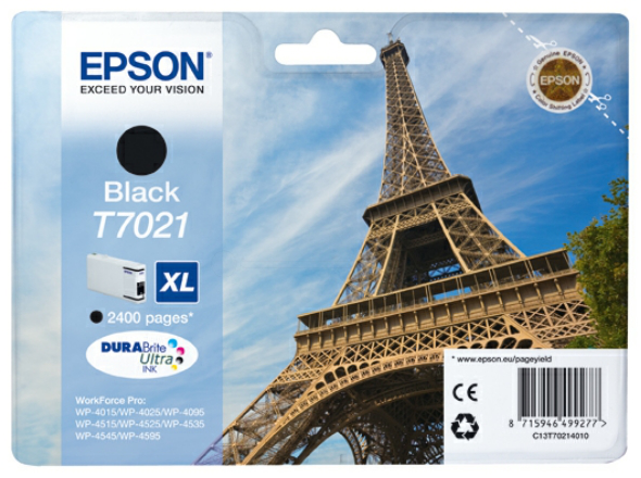 Original Epson T7021XL | C13T70214010 Tinte Schwarz XL ( 2024 )
