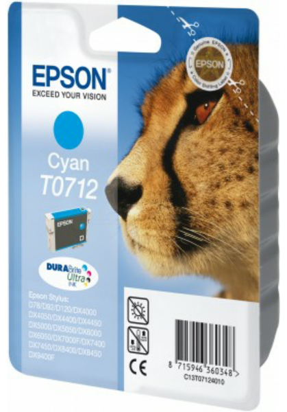 Original Epson T0712 | C13T07124012 Tinte Cyan XL