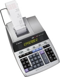 Canon MP1211-LTSC Druckender Tischrechner | 12 Stellen | Netzbetrieb | Silber