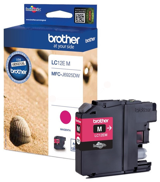 Original Brother LC12EM Tinte Magenta