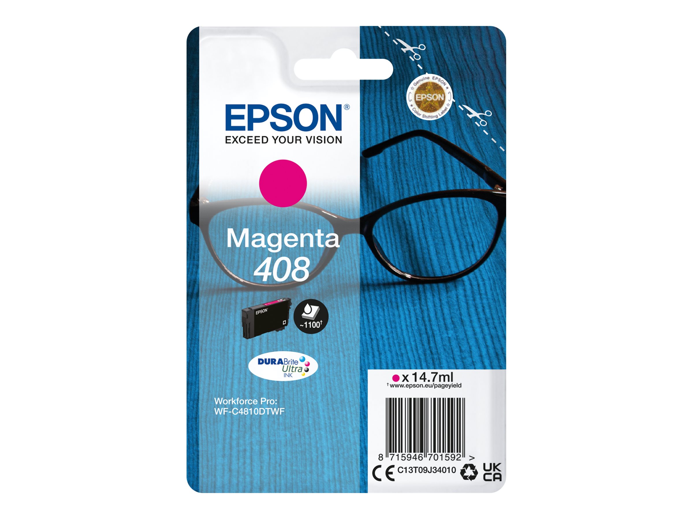 Original Epson 408 | C13T09J34010 Tinte Magenta