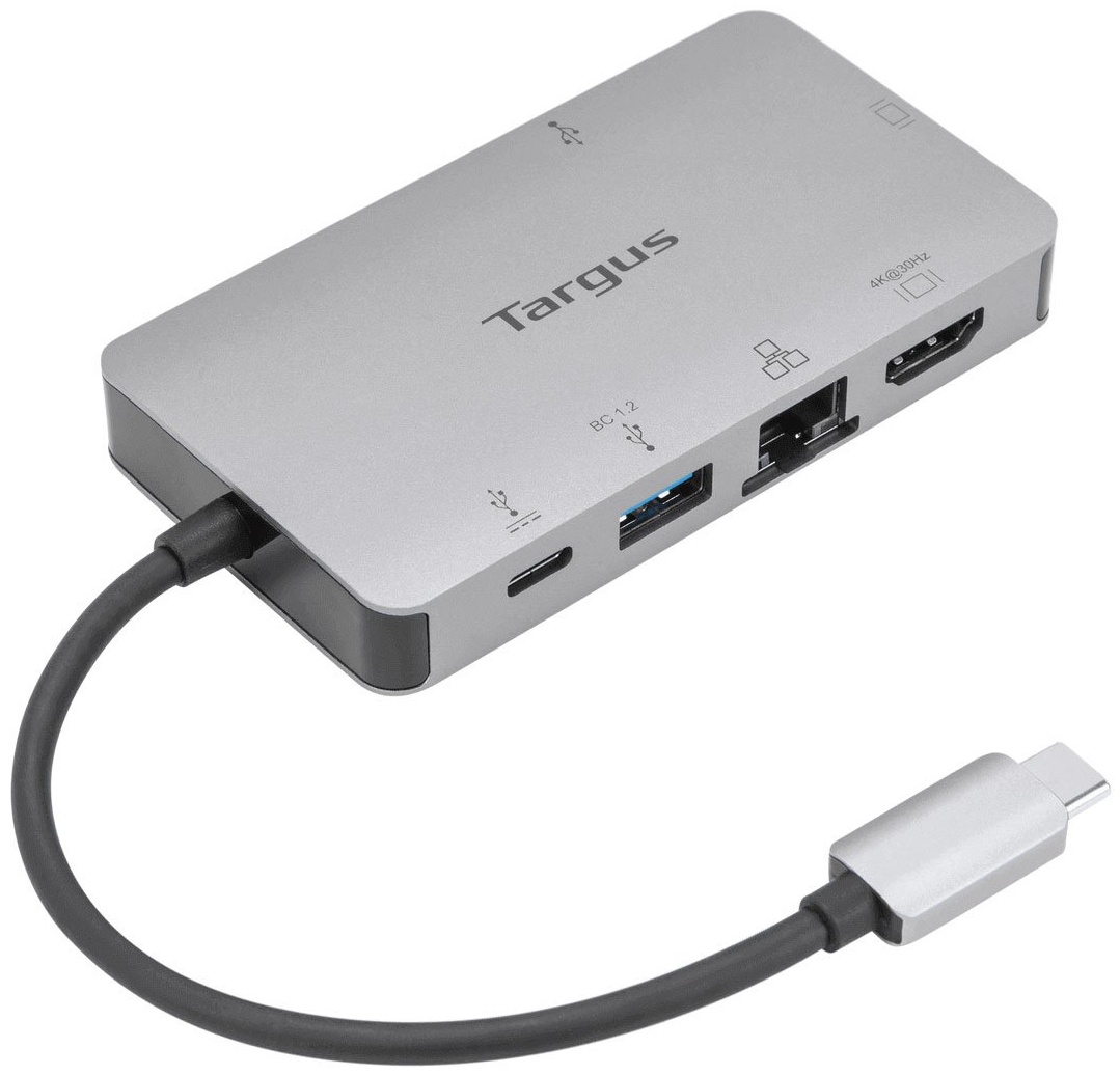 Targus DOCK419 | USB-C | 1 Monitor (HDMI, VGA) | lädt Laptop mit 100 W | Gigabit-LAN | 2× USB-A