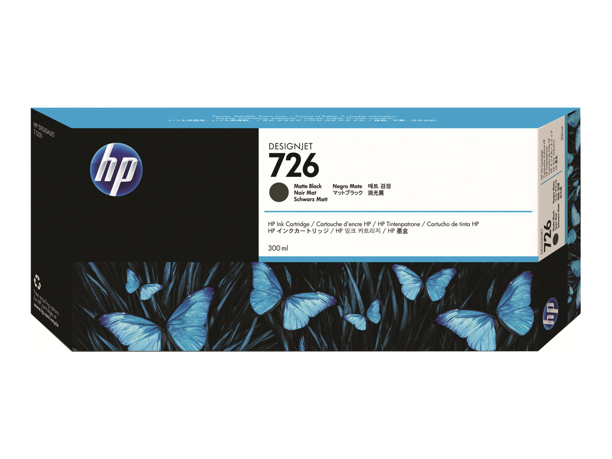 Original HP 726 | CH575A Tinte Matt Schwarz XL ( 05.2025 )