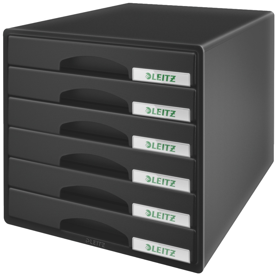 Leitz Schubladenbox Plus | Schwarz | Kunststoff (52120095)