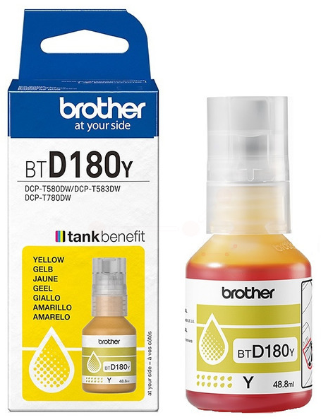 Original Brother BTD180Y Tintenflasche Gelb