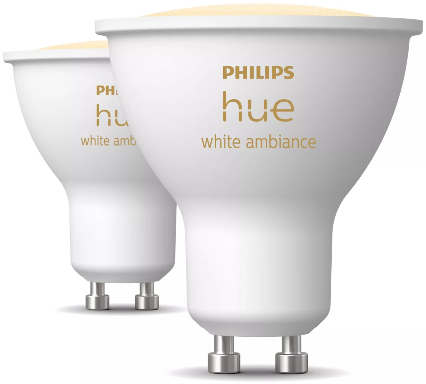 Philips Hue Glühbirne | 2 Stück | GU10 | Weißtöne | Weiß