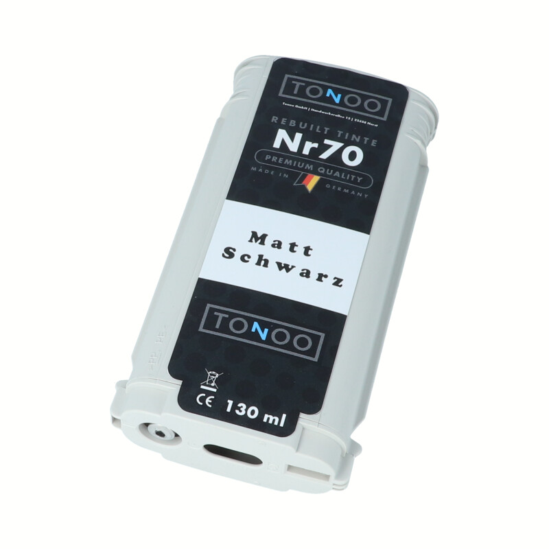 Tonoo® Tinte ersetzt HP 70 | C9448A Matt Schwarz