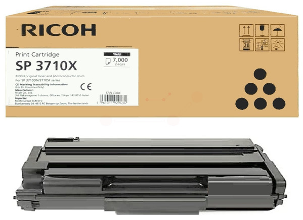 Original Ricoh 408285 Toner Schwarz
