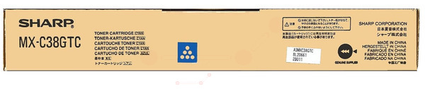 Original Sharp MX-C38GTC Toner Cyan
