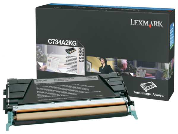 Original Lexmark C734A2KG Toner Schwarz