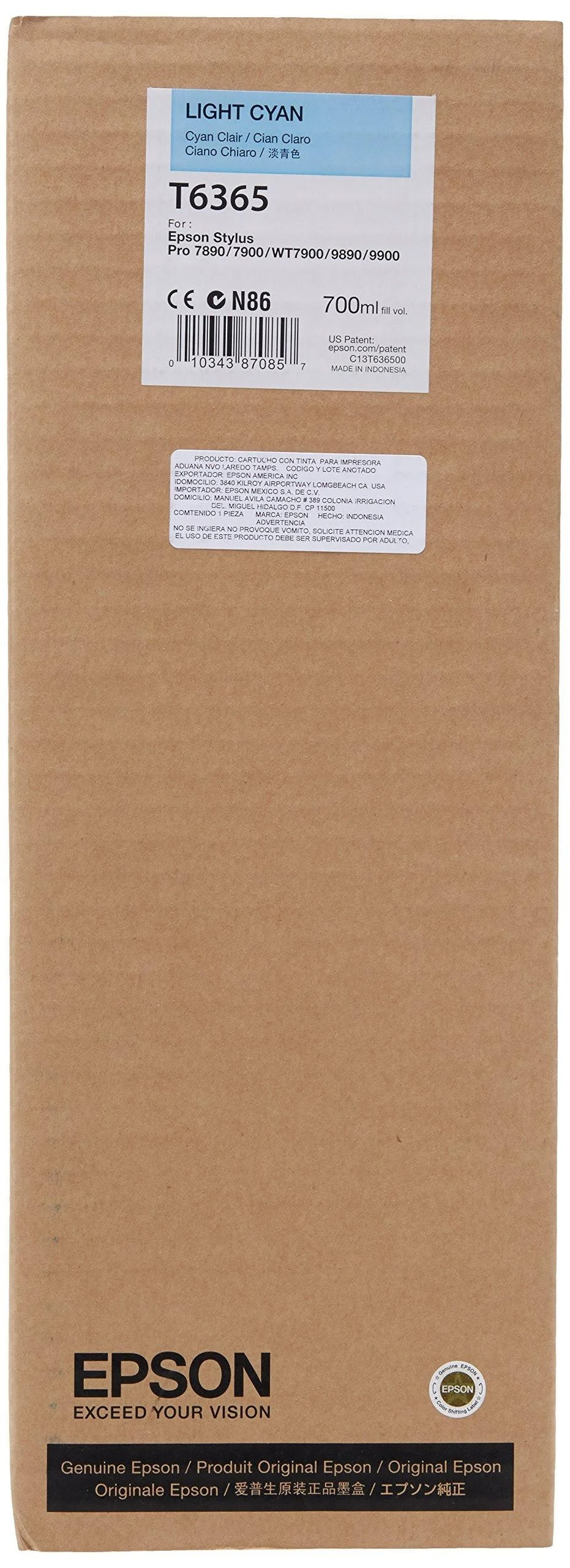 Original Epson T6365 | C13T636500 | light cyan Tintenpatrone