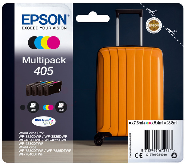 EPSON 405 / T05G6  schwarz, cyan, magenta, gelb Druckerpatronen, 4er-Set