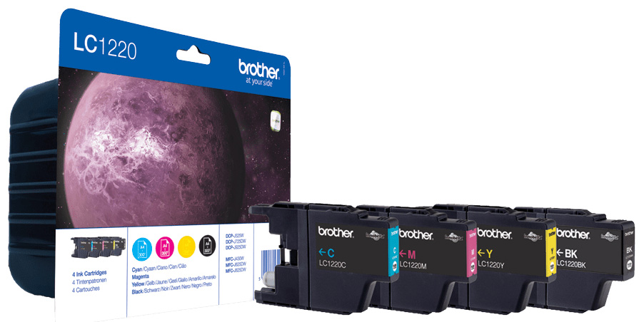 Original Brother LC1220VALBPDR Tinte BK/C/M/Y Spar Set ( 05.2026 )