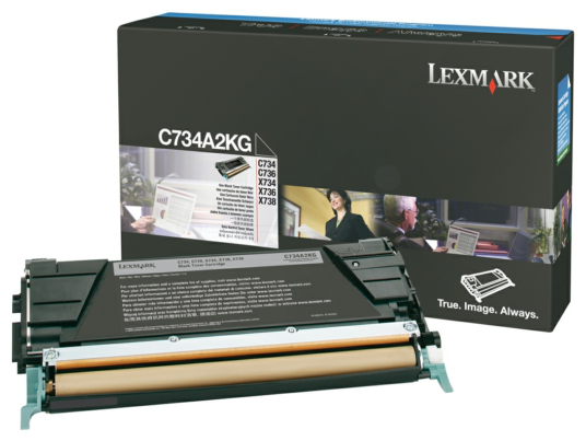 Original Lexmark C734A2YG Toner Gelb