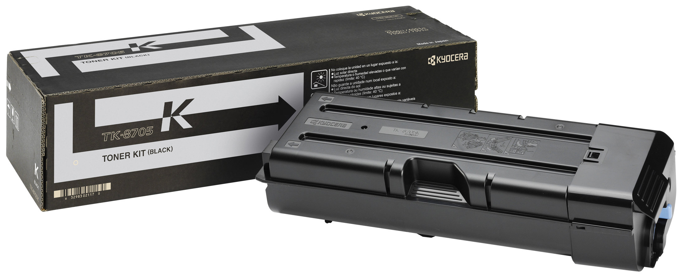 Original Kyocera TK8705K | 1T0T2K90NL0 Toner Schwarz