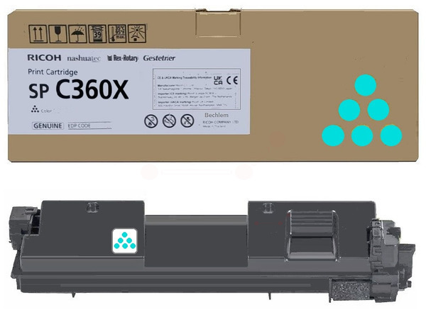 Original Ricoh SPC360X | 408251 Toner Cyan XXL
