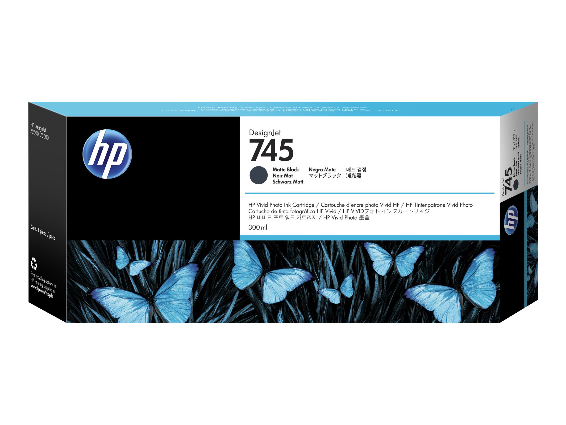 Original HP 745 | F9K05A Tinte Matt Schwarz ( 2023 )