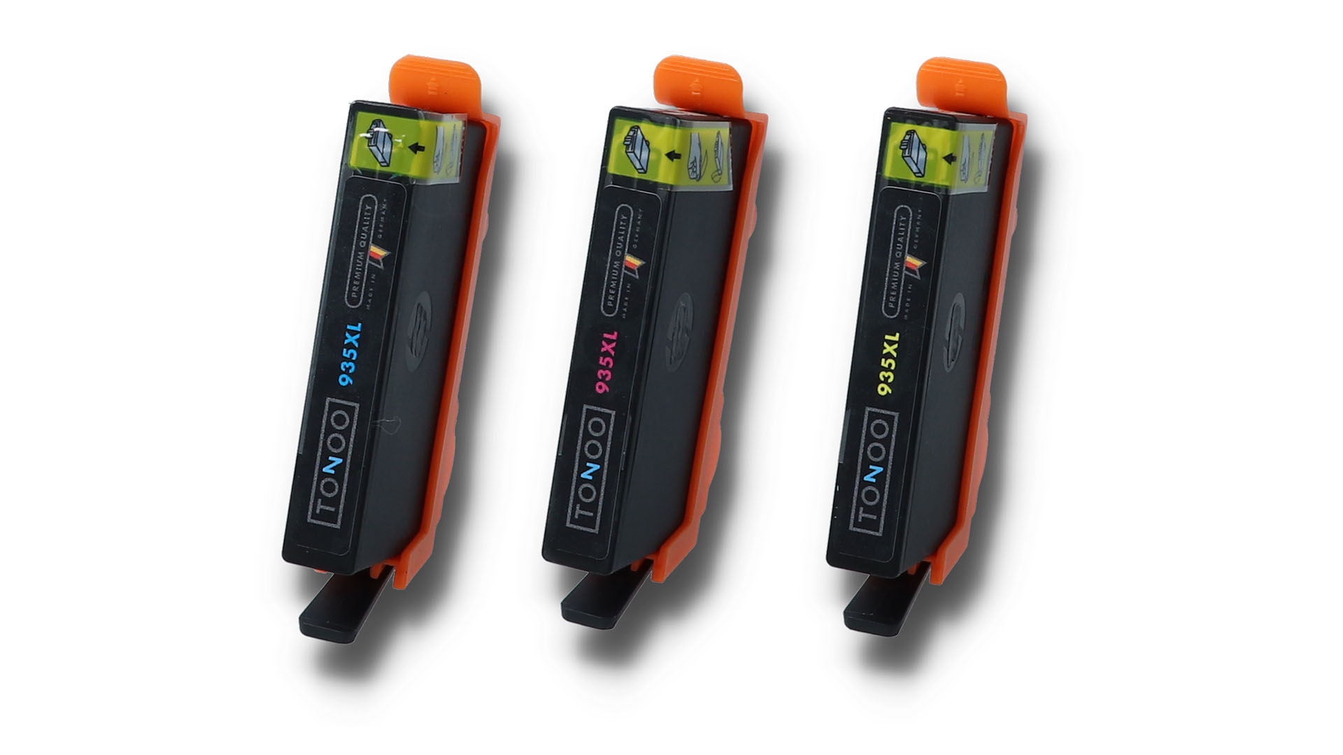 Tonoo® Tinte ersetzt HP F6U78AE | 935XL C/M/Y Spar Set XL