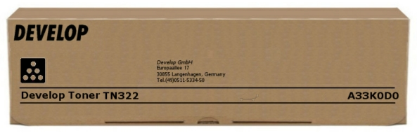 Original Develop TN322 | A33K0D0 Toner Schwarz