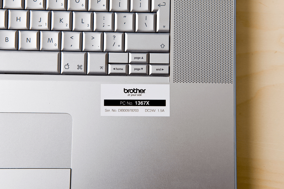 Brother Schriftband TZe-251CIV | 24 mm | Schwarz auf Weiß | 8 m