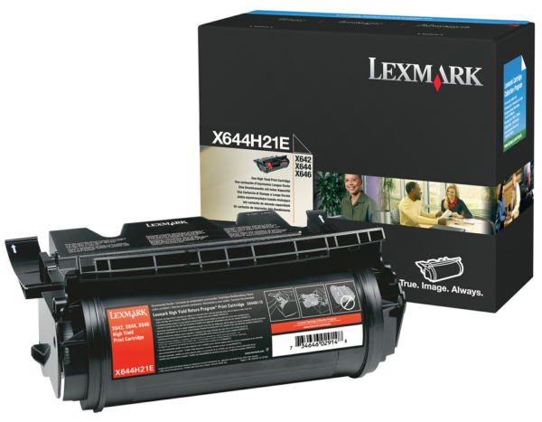 Original Lexmark X644H21E Toner Schwarz