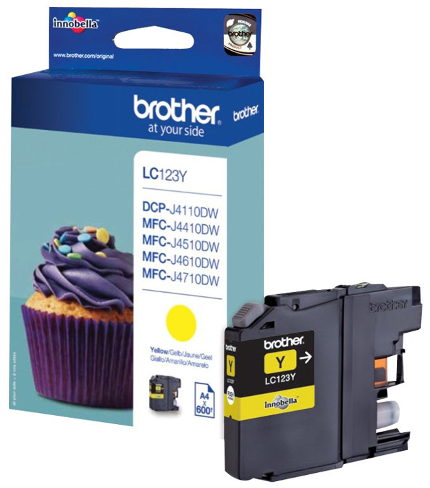 Original Brother LC123Y Tinte Gelb