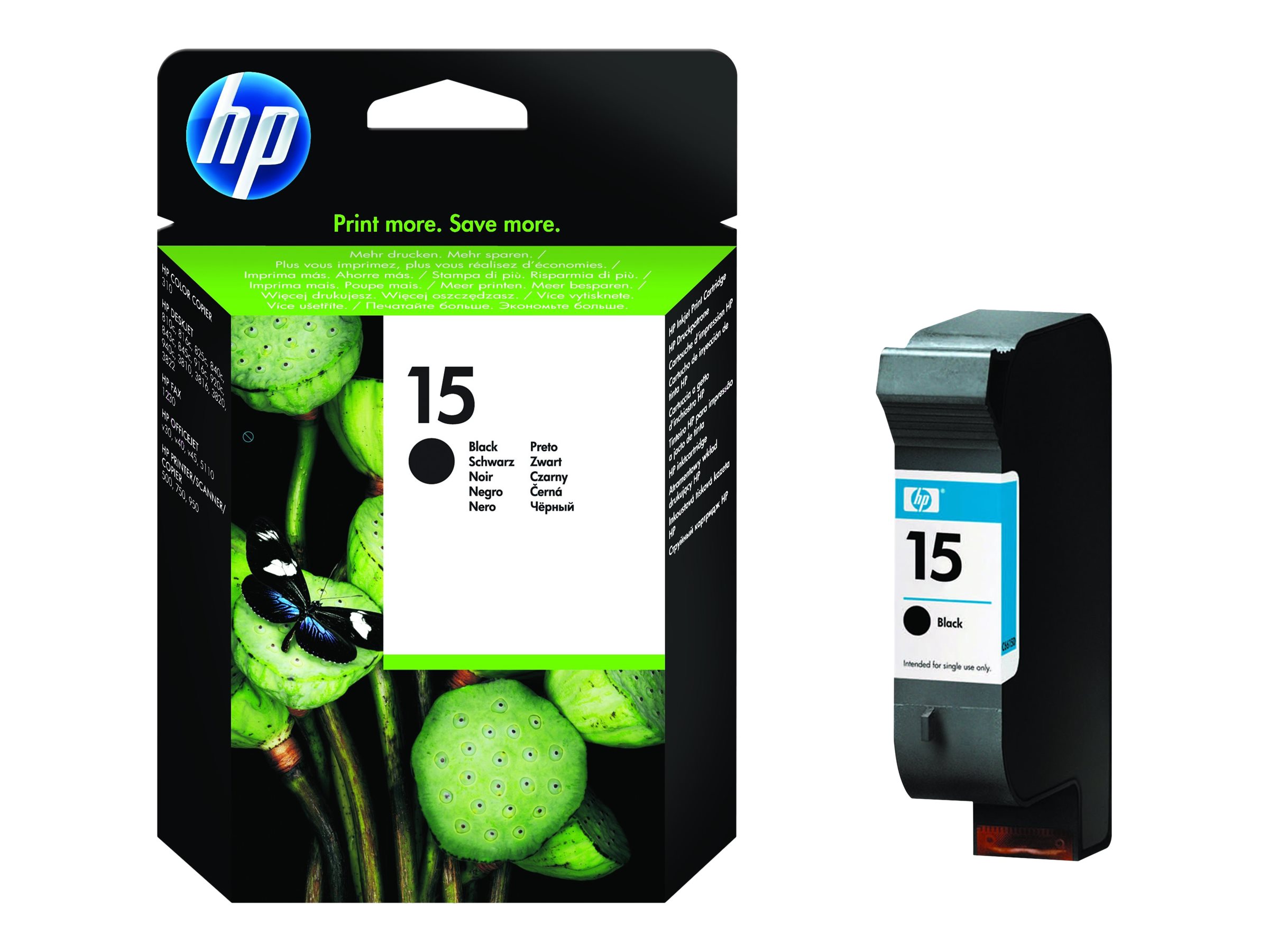 Original HP 15 | C6615DE Tinte Schwarz ( 2023 )