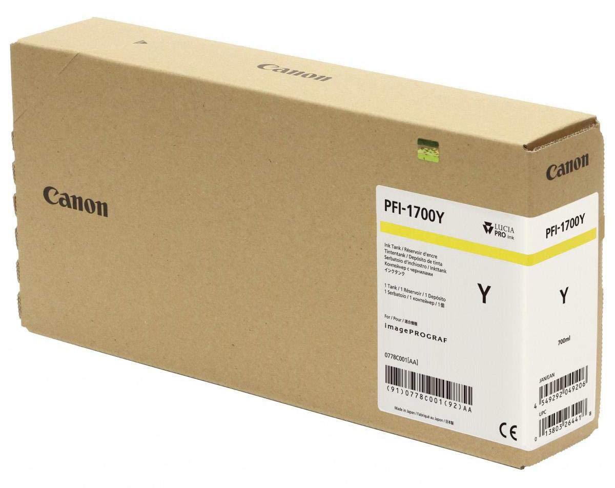 Original Canon PFI1700Y | 0778C001 Tinte Gelb XXL