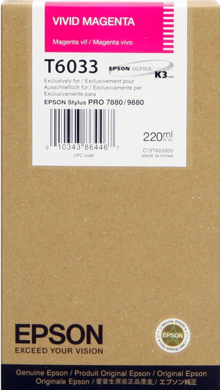 Original Epson T6033 | C13T603300 Tinte vivid Magenta
