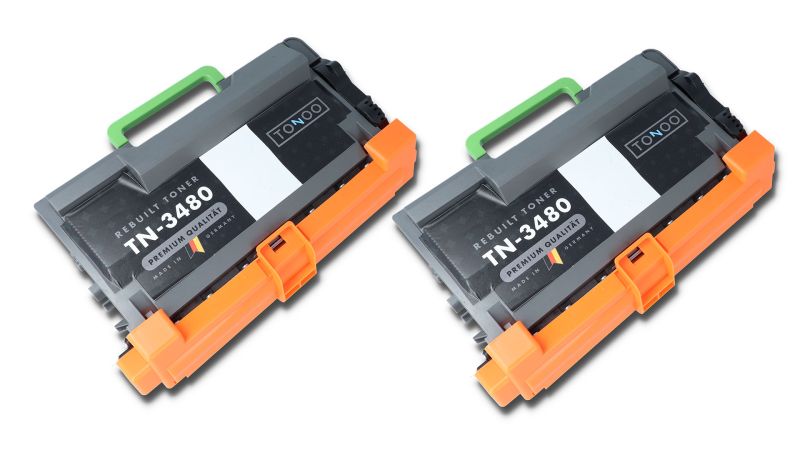 Tonoo® Toner ersetzt Brother TN3480 Schwarz Doppelpack ( für Arztpraxen geeignet )