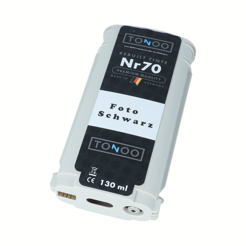 Tonoo® Tinte ersetzt HP 70 | C9449A Foto Schwarz