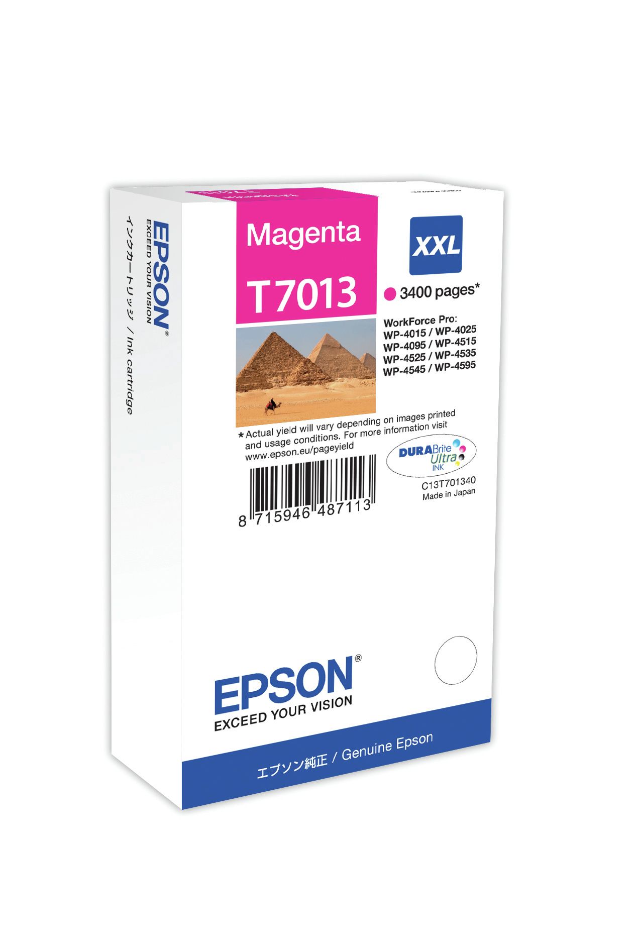 Original Epson T7013 | C13T70134010 Tinte Magenta XXL ( 2018 )