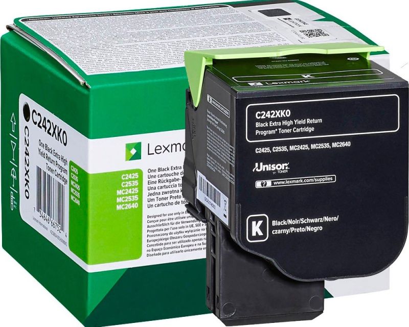 Original Lexmark C240X10 Toner Schwarz XXL